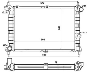 WILMINK GROUP wg1721836 -  Радиатор, охлаждение двигателя
